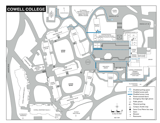 Map of Cowell College